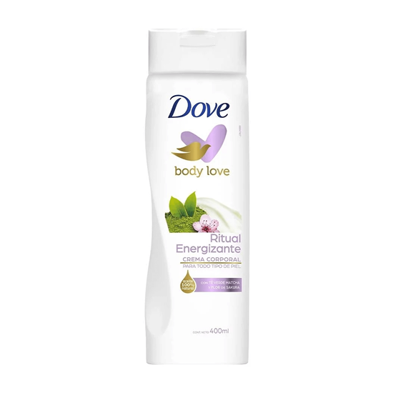 Imagen de Crema corporal con té verde matcha y flor de sakura Dove ritual energizante 400ml
