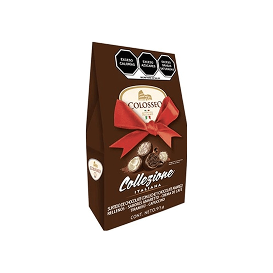 Imagen de Surtido de chocolates rellenos de amaretto, crema de café, tiramisú y capuccino Colosseo Collezione Italiana 93g