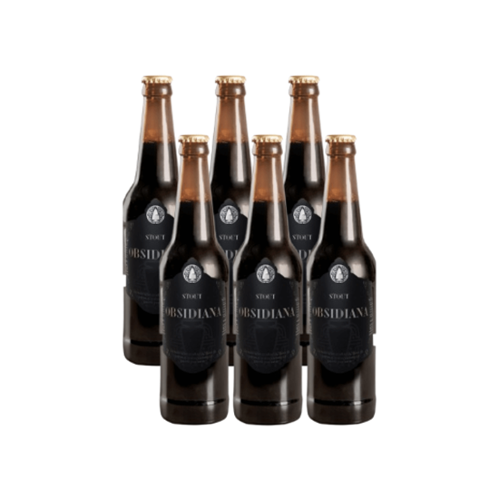Imagen de Cerveza artesanal mexicana Stout Obsidiana six pack de 6 botellas de 355ml c/u