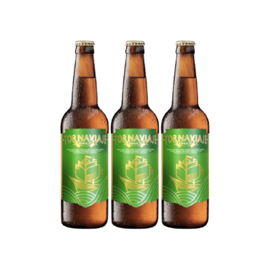 Imagen de Cerveza artesanal mexicana Imperial India Pale Ale Tornaviaje pack de 3 botellas de 355ml c/u