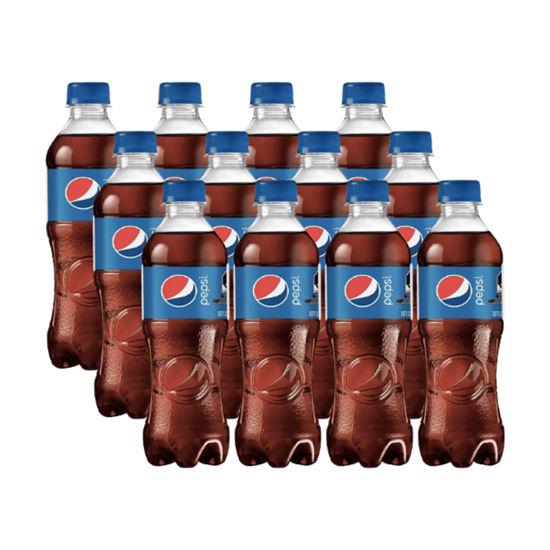 Imagen de Refresco sabor cola Pepsi paquete con 12 botellas de 400ml c/u