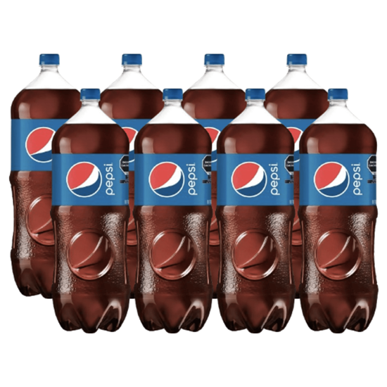Imagen de Refresco sabor cola Pepsi paquete con 8 botellas de 3L c/u