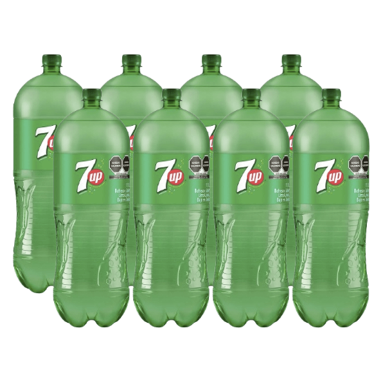Imagen de Refresco sabor lima-limón 7 Up paquete con 8 botellas de 3L c/u