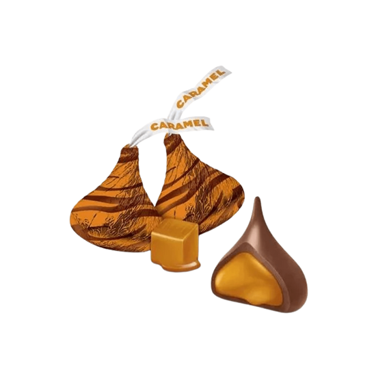 Imagen de Chocolate con leche con relleno sabor caramelo Hershey's Kisses a granel
