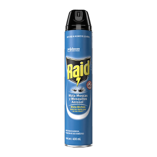 Imagen de Insecticida en aerosol Raid mata bichos 400ml