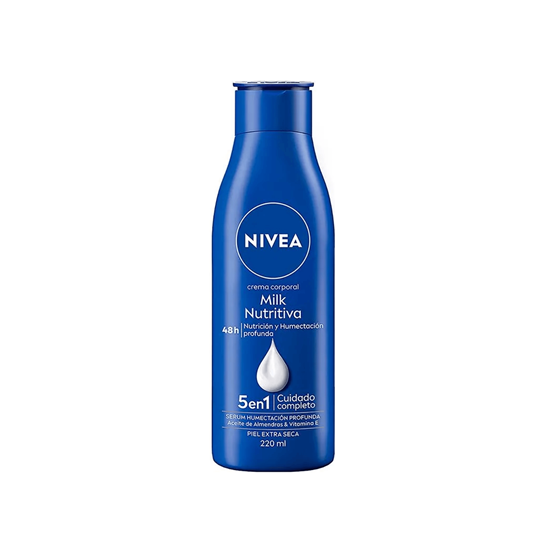 Imagen de Crema corporal para piel extra seca Nivea Milk Nutritiva 220ml