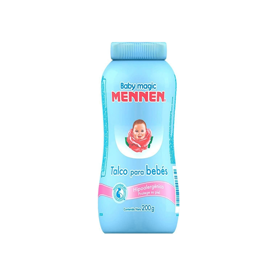 Imagen de Talco para bebé Mennen Baby Magic azul 200g