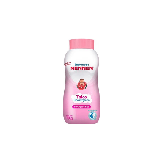 Imagen de Talco para bebé Mennen Baby Magic rosa 100g