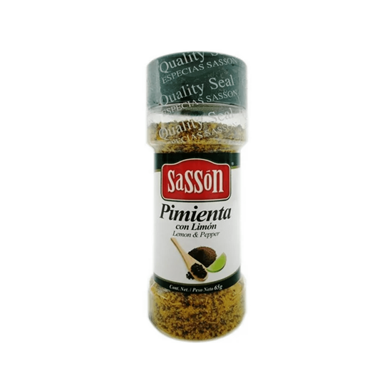 Imagen de Sazonador limón y pimienta (lemon pepper) en polvo Sassón 65g