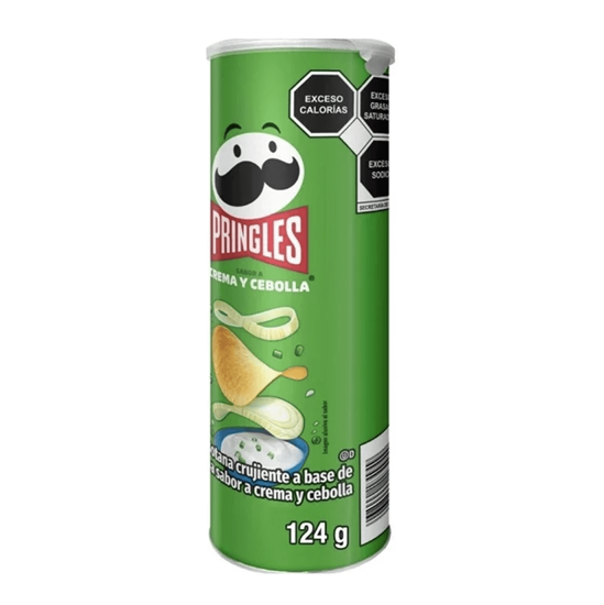Imagen de Papas Pringles sabor crema y cebolla 124g