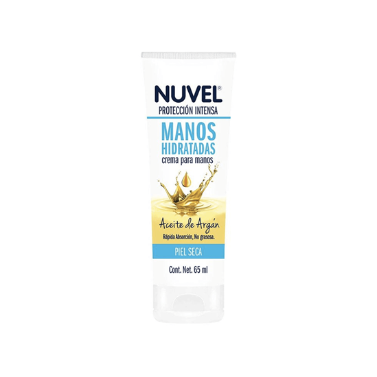 Imagen de Crema para manos para piel seca con aceite de argán Nuvel Manos Hidratadas 65ml