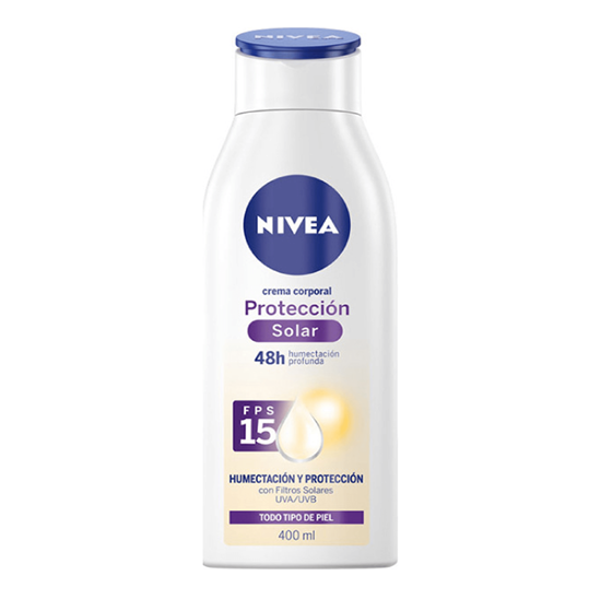 Imagen de Crema corporal Nivea Protección solar FPS 15 400ml