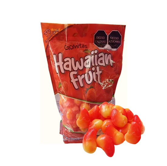 Imagen de Gomitas en forma de mango enchilado Hawaiian Fruit 3'D Gummy Candy 1kg