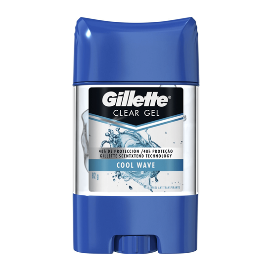 Imagen de Antitranspirante en gel para caballero Gillette Clear Gel Cool Wave 82g