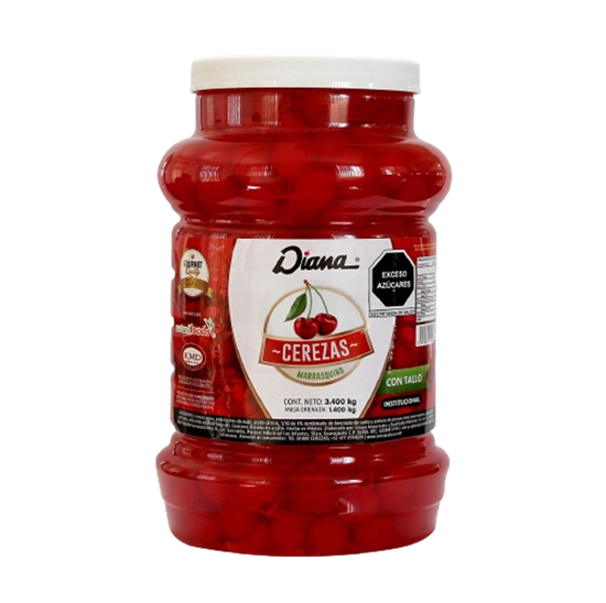 Imagen de Cerezas con tallo tipo marrasquino Diana 3.4kg