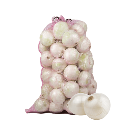 Imagen de Cebolla blanca sin pelar chica en arpilla (25kg aprox.)