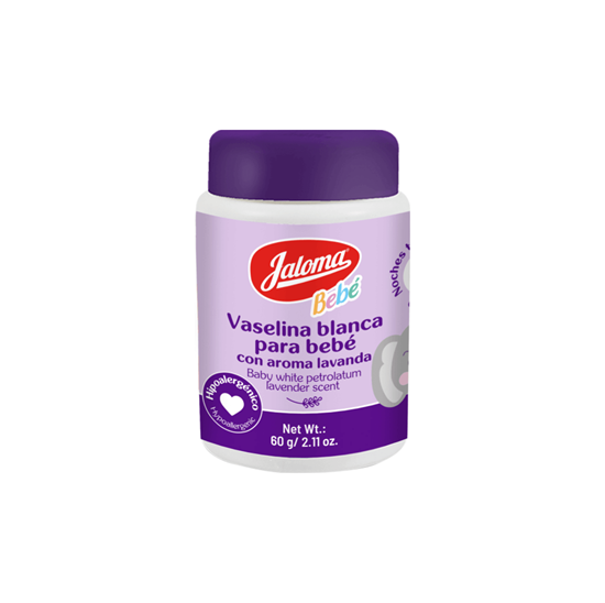 Imagen de Vaselina blanca para bebé con aroma lavanda Jaloma Bebé 60g