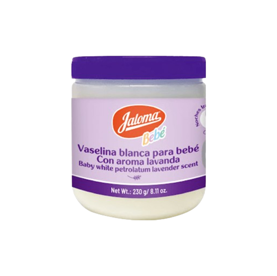 Imagen de Vaselina blanca para bebé con aroma lavanda Jaloma Bebé 230g