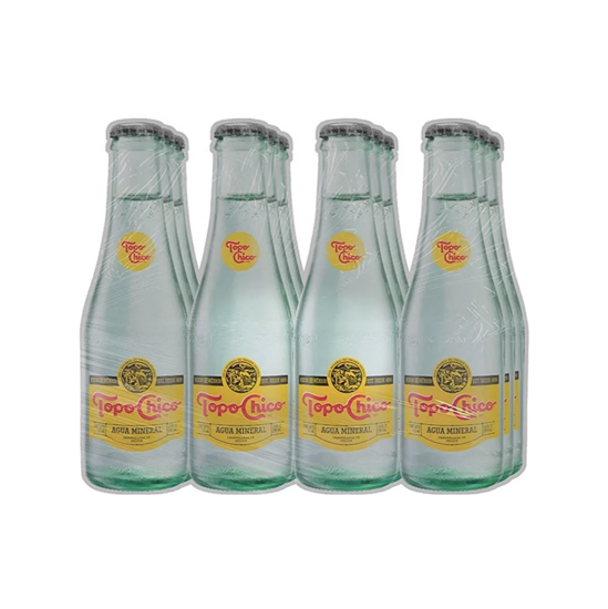 Imagen de Agua mineral natural carbonatada Topo Chico paquete con 12 botellas de vidrio de 355ml c/u