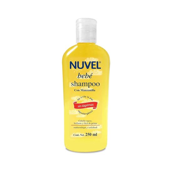 Imagen de Shampoo para bebé hipoalergénico sin lágrimas con manzanilla Nuvel 250ml