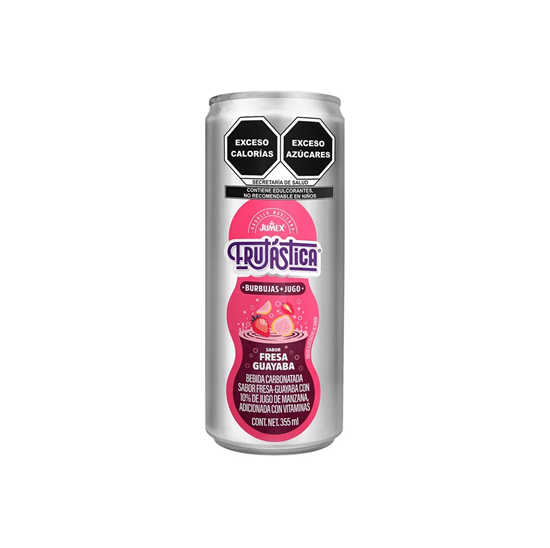 Imagen de Bebida carbonatada sabor fresa-guayaba Jumex Frutástica 355ml