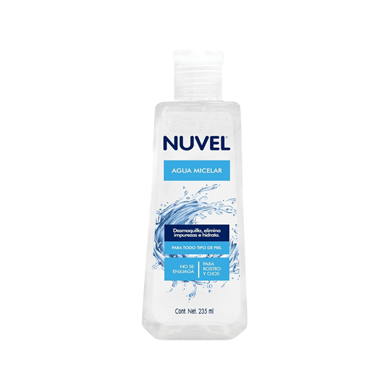 Imagen de Agua micelar desmaquillante e hidratante para todo tipo de piel Nuvel 235ml