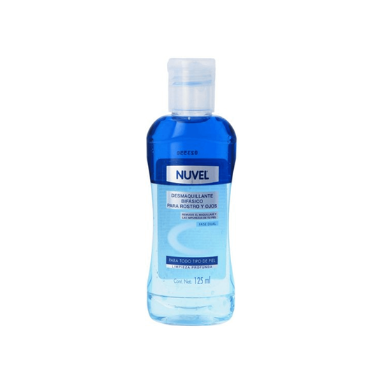 Imagen de Desmaquillante bifásico para rostro y ojos Nuvel 125ml