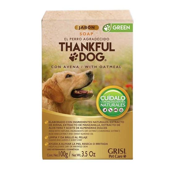 Imagen de Jabón con avena Thankful Dog Grisi 100g
