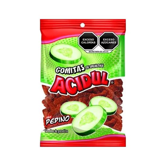 Imagen de Gomitas de grenetina con chile sabor pepino Acidul Pepino 1kg