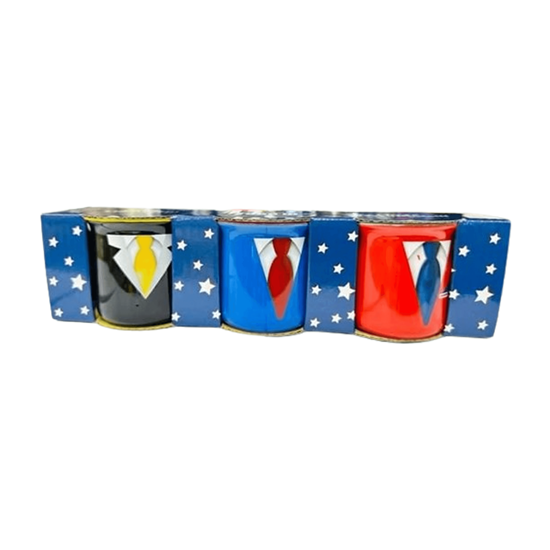 Imagen de Tarros tequileros de porcelana diseño corbata edición Día del Padre Maki Home 3 pzas