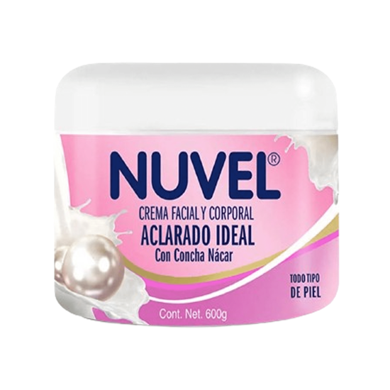 Imagen de Crema facial y corporal con concha nácar Nuvel Aclarado Ideal 600g
