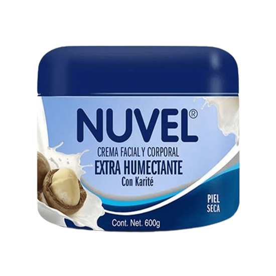 Imagen de Crema facial y corporal con karité Nuvel Extra Humectante 600g