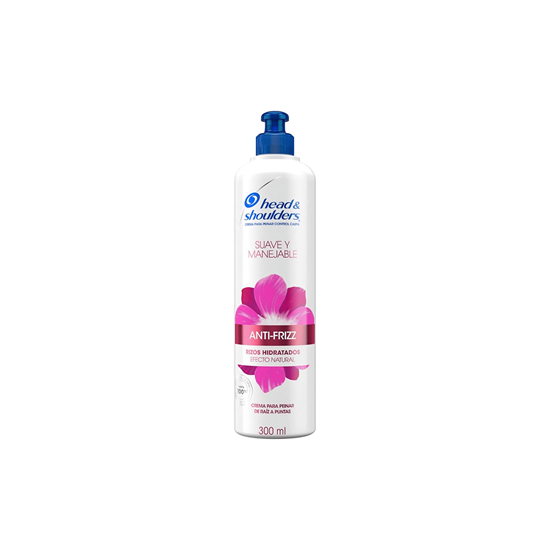 Imagen de Crema para peinar Head & Shoulders Suave y Manejable Anti-Frizz Rizos Hidratados 300ml