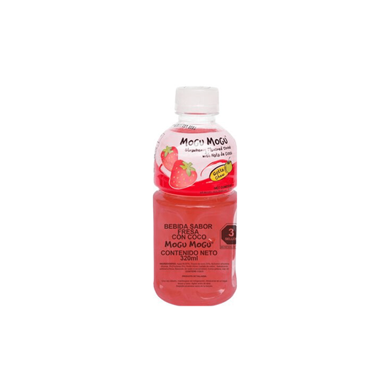 Imagen de Bebida tailandesa sabor fresa con coco Mogu Mogu 320ml