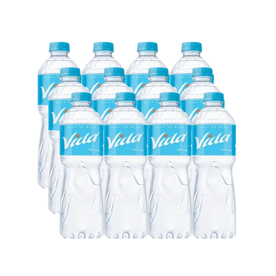 Imagen de Agua natural Vida caja con 12 pzas de 500ml c/u