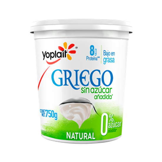 Imagen de Yoghurt natural bajo en grasa Yoplait Griego sin azúcar añadida 750g
