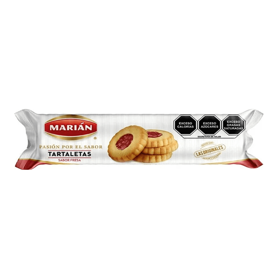 Imagen de Galletas con relleno sabor fresa Marían Tartaletas 105g