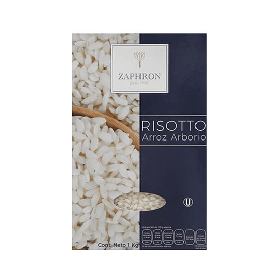 Imagen de Arroz arborio para risotto Zaphron Gourmet 1kg