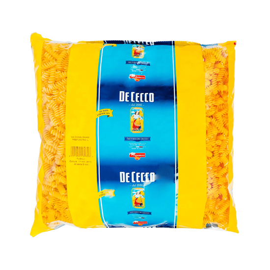 Imagen de Pasta de trigo italiana fusilli De Cecco presentación food service 3kg