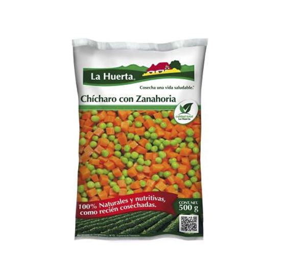 Imagen de Chícharo con zanahoria congelados La Huerta 500g