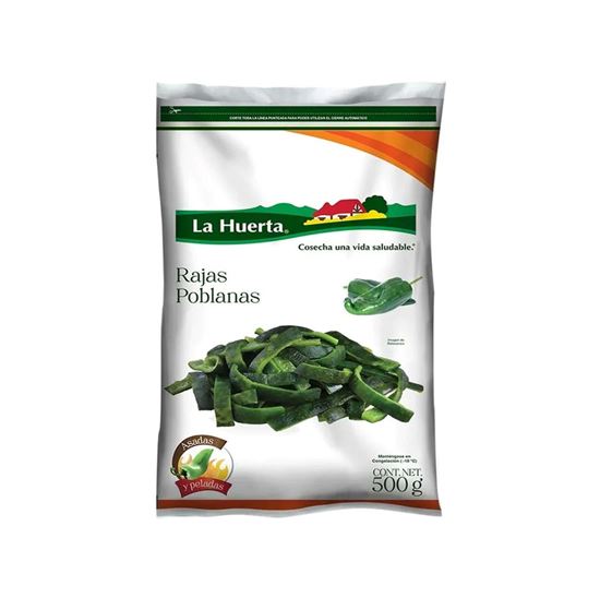 Imagen de Rajas poblanas congeladas La Huerta 500g