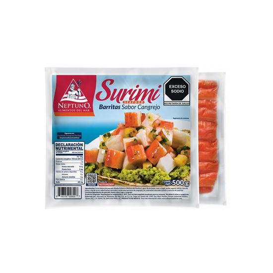Imagen de Barritas sabor cangrejo Neptuno Surimi 500g
