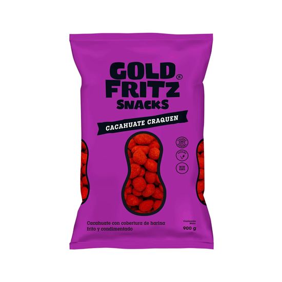 Imagen de Cacahuate craquen Gold Fritz Snacks 900g