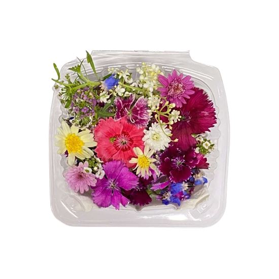 Imagen de Mix de flores comestibles en domo