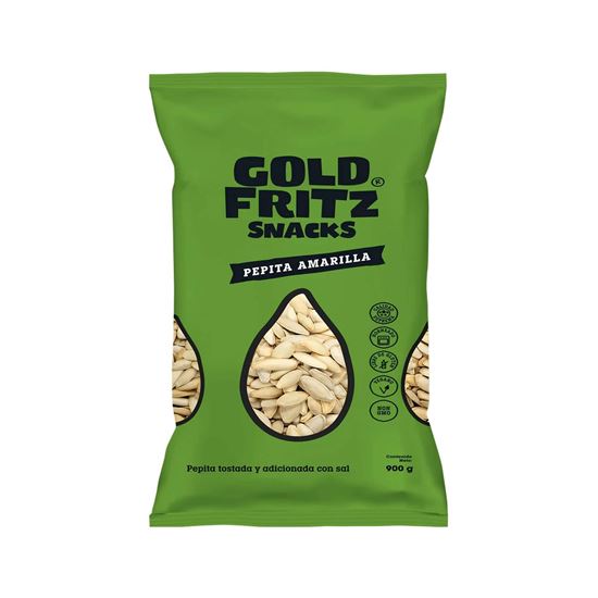 Imagen de Pepita amarilla tostada con sal Gold Fritz Snacks 900g