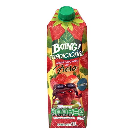 Imagen de Bebida de pulpa de fresa Boing 1L
