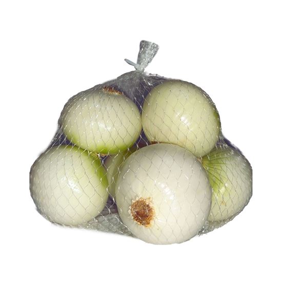 Imagen de Cebolla blanca limpia (pelada) chica en malla 850g