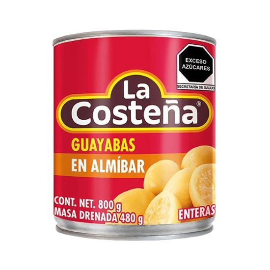 Imagen de Guayabas en almíbar enteras La Costeña en lata 800g