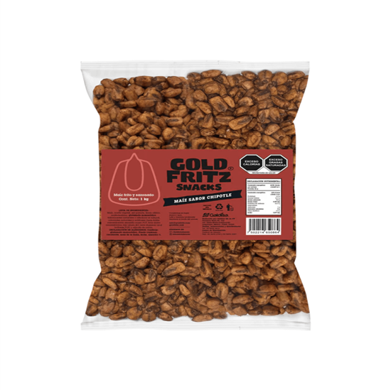 Imagen de Maíz sabor chile chipotle Gold Fritz Snacks 500g