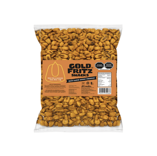 Imagen de Maíz sabor queso cheddar Gold Fritz Snacks 500g